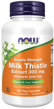 Milk Thistle Extract, Double Strength 300 mg Veg Capsules