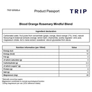 TRIP Mindful Blends Summer Mixed Pack 12 x 250ml cans Blood Orange Rosemary ingredients and nutrition information