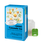 Floradix Organic Chamomile Herbal Tea box, 15 teabags.