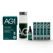AG1 Greens Powder Starter Kit 30 Stick Packs with Shaker, 5 Travel Sticks & Vitamin D3 K2