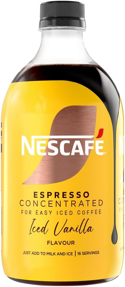 Nescafé Espresso Concentrated vanilla iced coffee concentrate bottle 500ml
