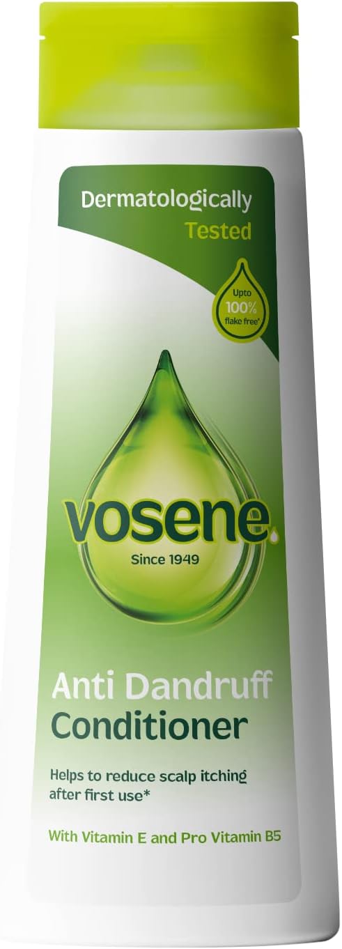 Vosene Anti-Dandruff Conditioner, plastic bottle packaging, no flavour, 300ml