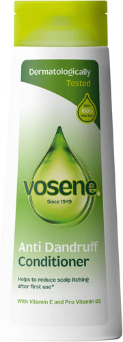 Vosene Anti-Dandruff Conditioner, plastic bottle packaging, no flavour, 300ml