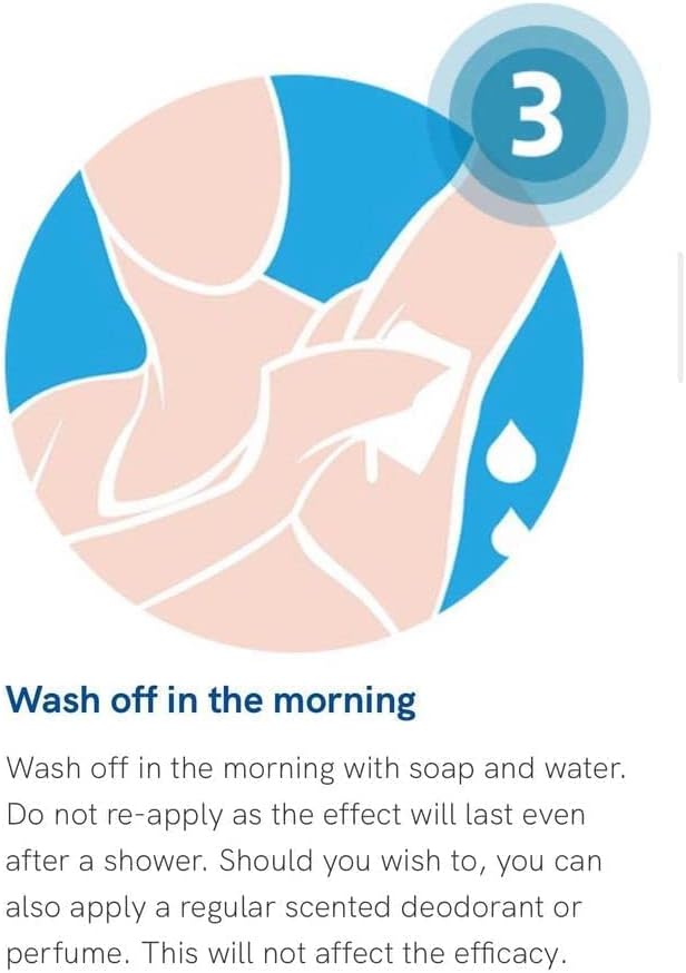 In Use: Perspirex Roll-On bottle applied to an underarm.