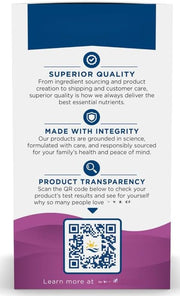 Supplement facts label for Nordic Naturals Prenatal DHA with Omega-3 and Vitamin D3.