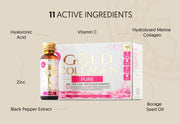 GOLD COLLAGEN PURE – Liquid Supplement for Skin, Hair & Nail Health (10 x 50 ml)