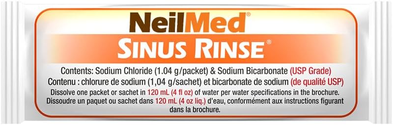 NeilMed Sinus Rinse Pediatric Starter  saline sachets.