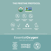 Essential Oxygen Pristine Protocol 3-Step Organic Oral Care Kit - Peppermint