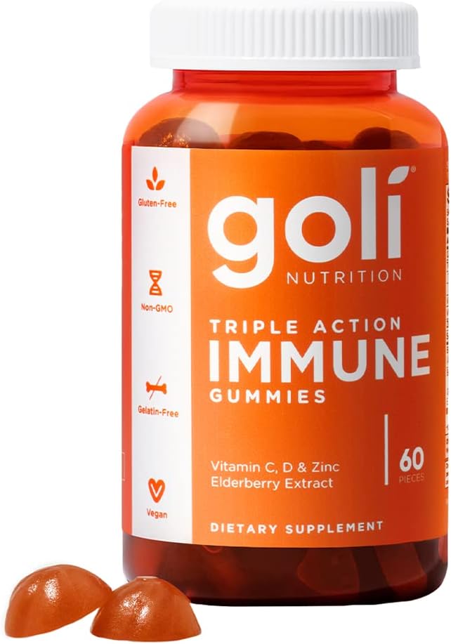 Goli Nutrition Triple Action Immune Gummies.