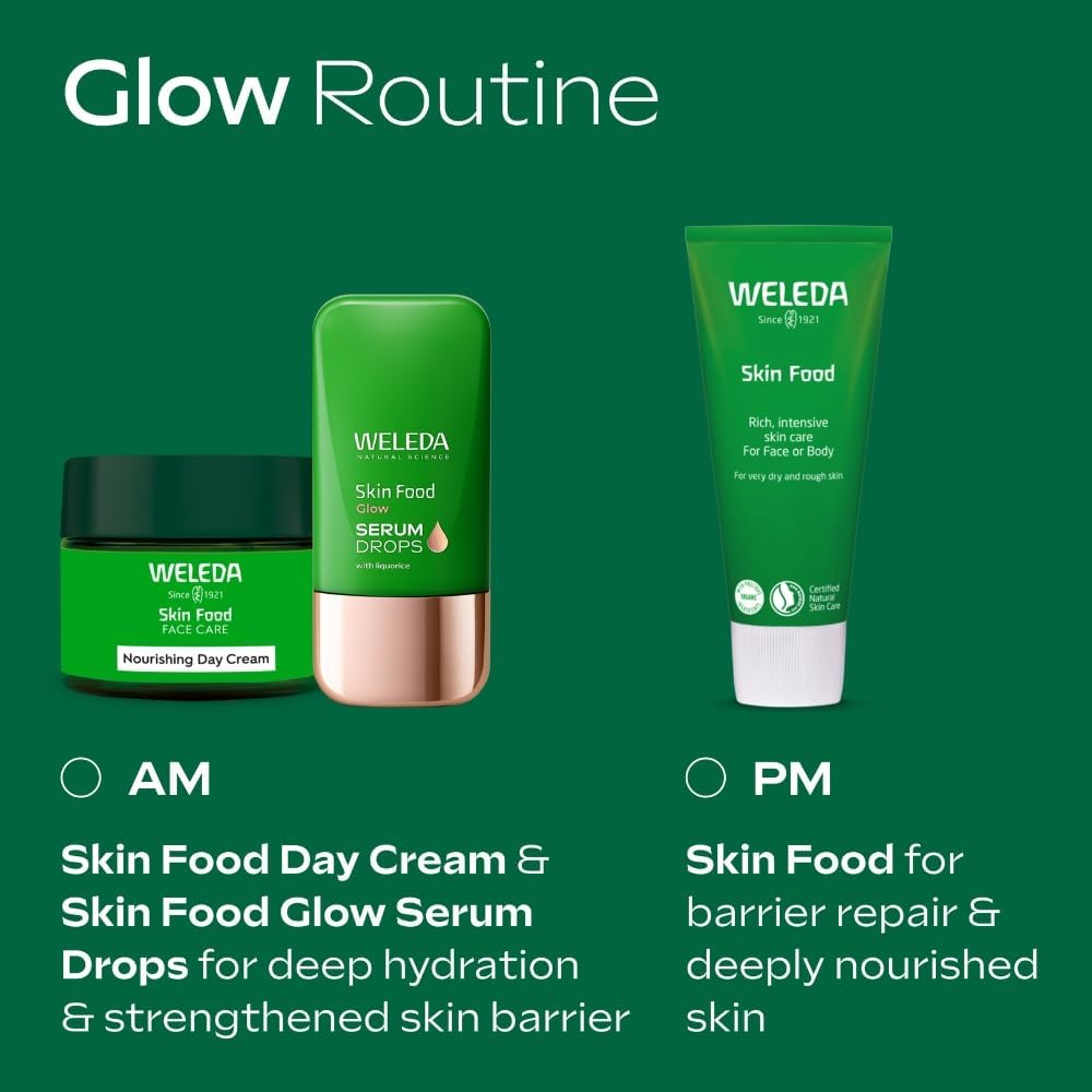 Weleda Skin Food Original Face & Body Moisturising Cream routine
