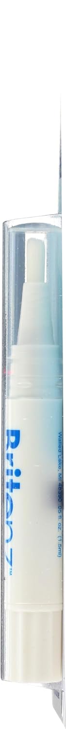 Side view of Britenz Teeth Whitening Pen with Xylitol 1.5ml brush-on whitening gel applicator