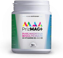 Load image into Gallery viewer, PrizMAG+ Pure Magnesium Bisglycinate 90 capsules
