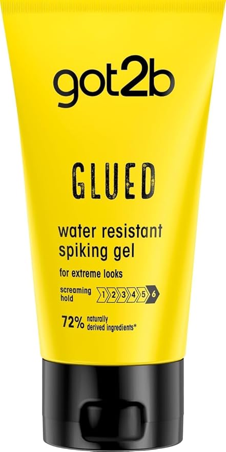 got2b Glued Water Resistant Spiking Gel tube Hold 6 150ml front product packaging