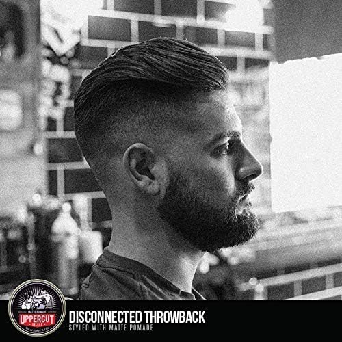 Lifestyle/use image: Uppercut Deluxe Matte Pomade 100g natural hairstyle styling routine