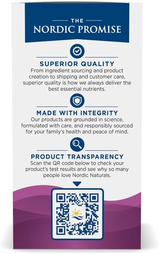 Nordic Naturals Vegan Prenatal DHA 500mg - 60 soft gel supplement facts.