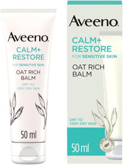 Aveeno Calm+Restore Ultra-Rich Oat Moisturising Balm tube, 50ml.