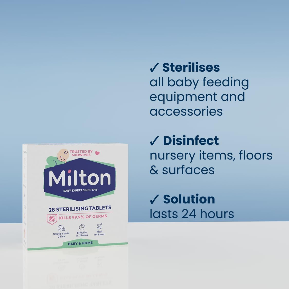 Milton Baby Sterilising Tablets Antibacterial Cleaner