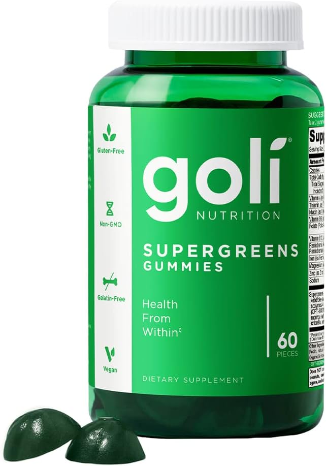 Goli Nutrition Supergreens Gummies.