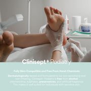 Clinisept+ Podiatry Foot Hygiene Solution - pH Neutral, Alcohol-Free - 500ml