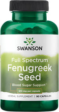 Swanson Full Spectrum Fenugreek Seed 610mg 90 Capsules