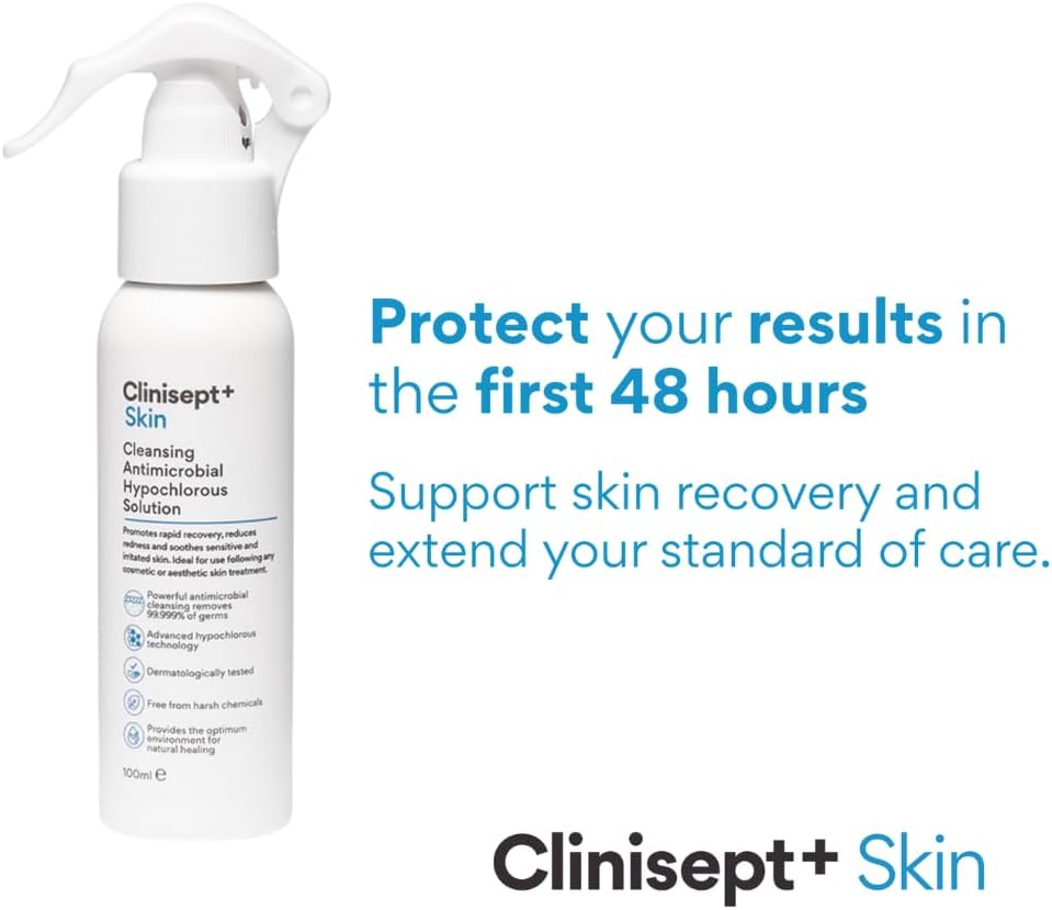 Clinisept+ Post-Treatment Skin Spray - Gentle Hypochlorous Solution - 100ml
