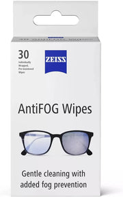 Box of ZEISS Anti-Fog Lens Wipes, 30 count, 