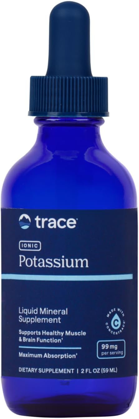 Trace Minerals Ionic Potassium 99mg Liquid Drops 59ml – Organic Bargains