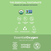 Essential Oxygen Dynamic Duo Oral Care Set - Peppermint Toothpaste & Polish Kit