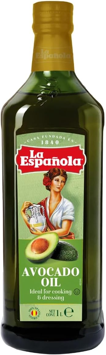 Front image: La Española premium avocado oil bottle 1L