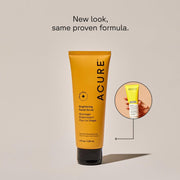 Acure Brightening Facial Scrub sea kelp French green clay face scrub tube 118ml new look, same proven formula