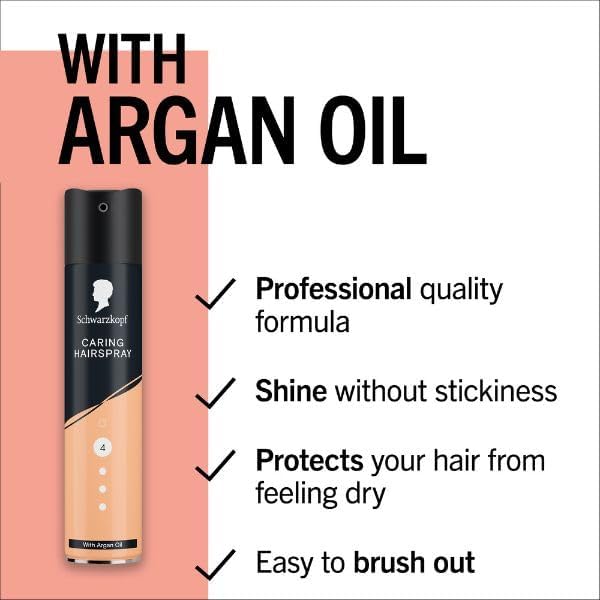 Schwarzkopf Caring Hairspray Hold 4 aerosol spray can 250ml ingredients and product information