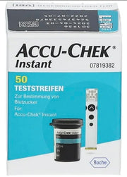 Accu-Chek Instant Glucose Test Strips 50 Count box.