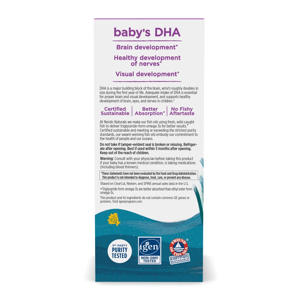 Nodir Naturals Baby DHA 1050mg with Vitamin D3