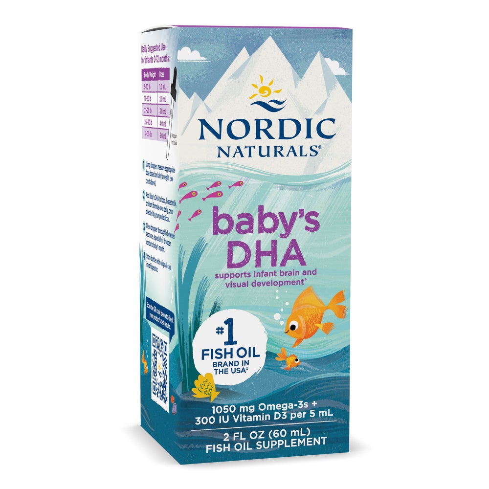 Nodir Naturals Baby DHA 1050mg with Vitamin D3