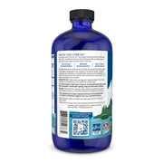 Supplement facts label and barcode for Nordic Naturals Arctic Cod Liver Oil.