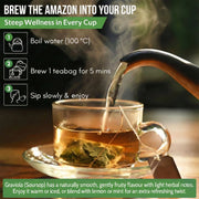 Rio Amazon Graviola Leaf Tea Infusion brewing instructions herbal tea 90 teabags