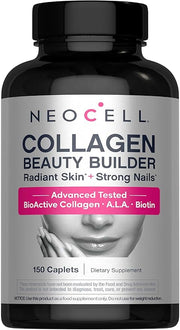 NeoCell Collagen Beauty Builder bottle, 150 caplets, on white background.