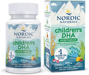 Nordic Naturals Children's DHA Vegetarian chewable 120 soft gel bottle & box.