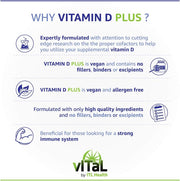 MAG365 Vitamin D Plus Capsules - with Magnesium, B12, K2 - 60 Count