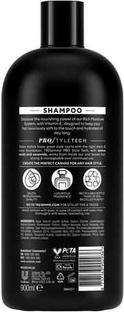 Ingredients and usage instructions for TRESemmé Shampoo 900ml.