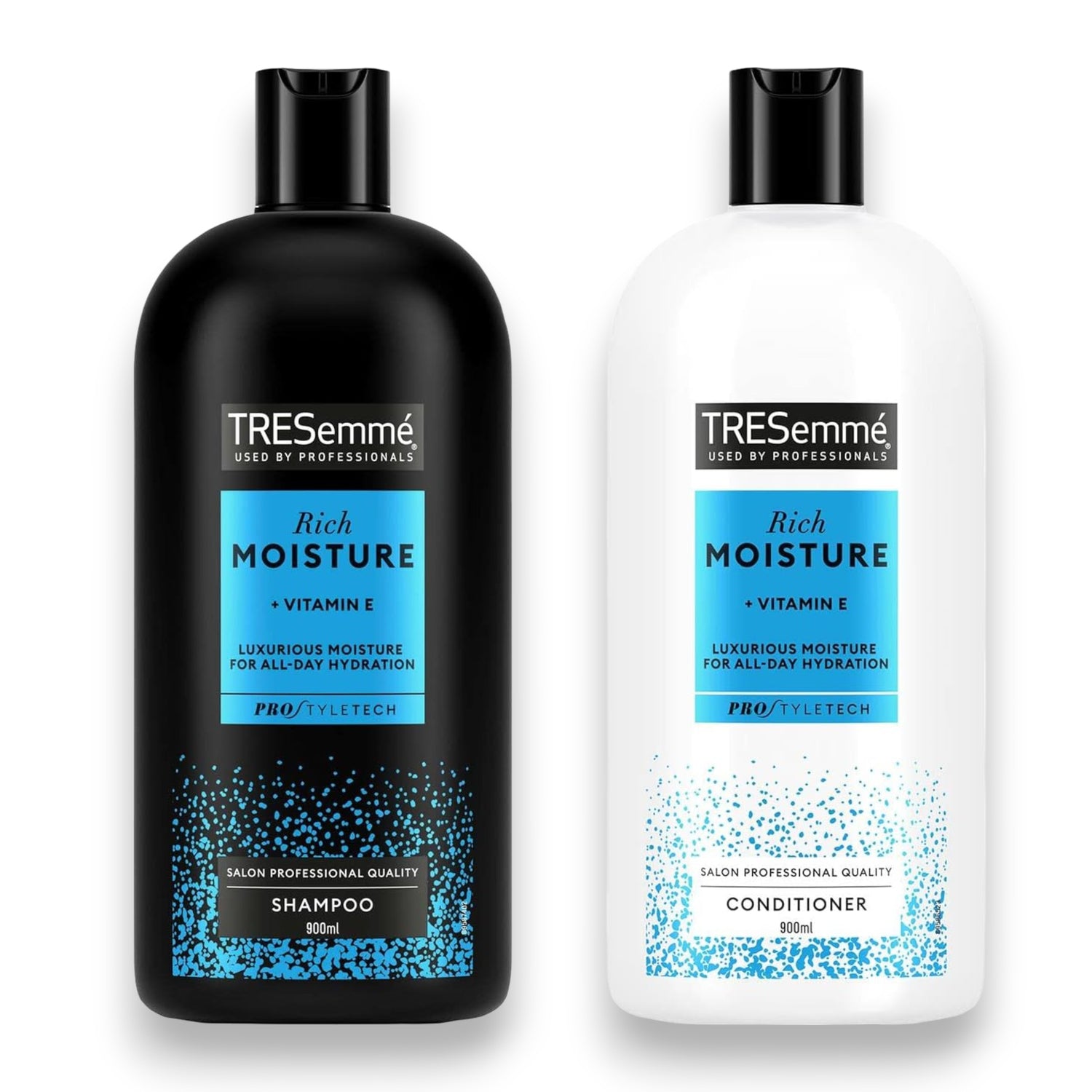 TRESemmé Moisture Rich Shampoo & Conditioner Set, two 900ml bottles.