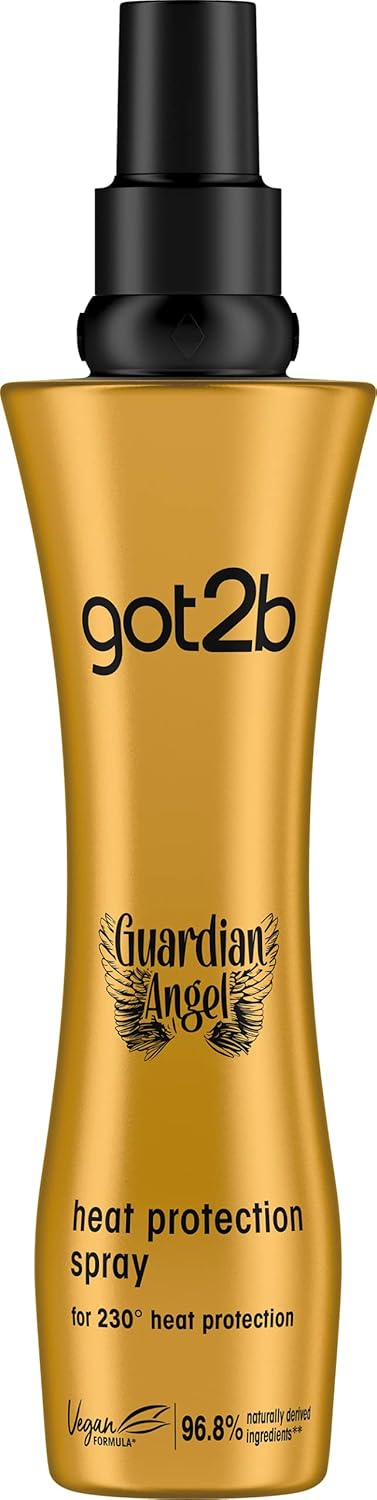 got2b Guardian Angel Heat Protection Spray bottle packaging hair heat protect spray 200ml front product image