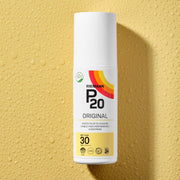 Riemann P20 Original SPF30 Sun Protection Spray bottle, 100ml, on white background.