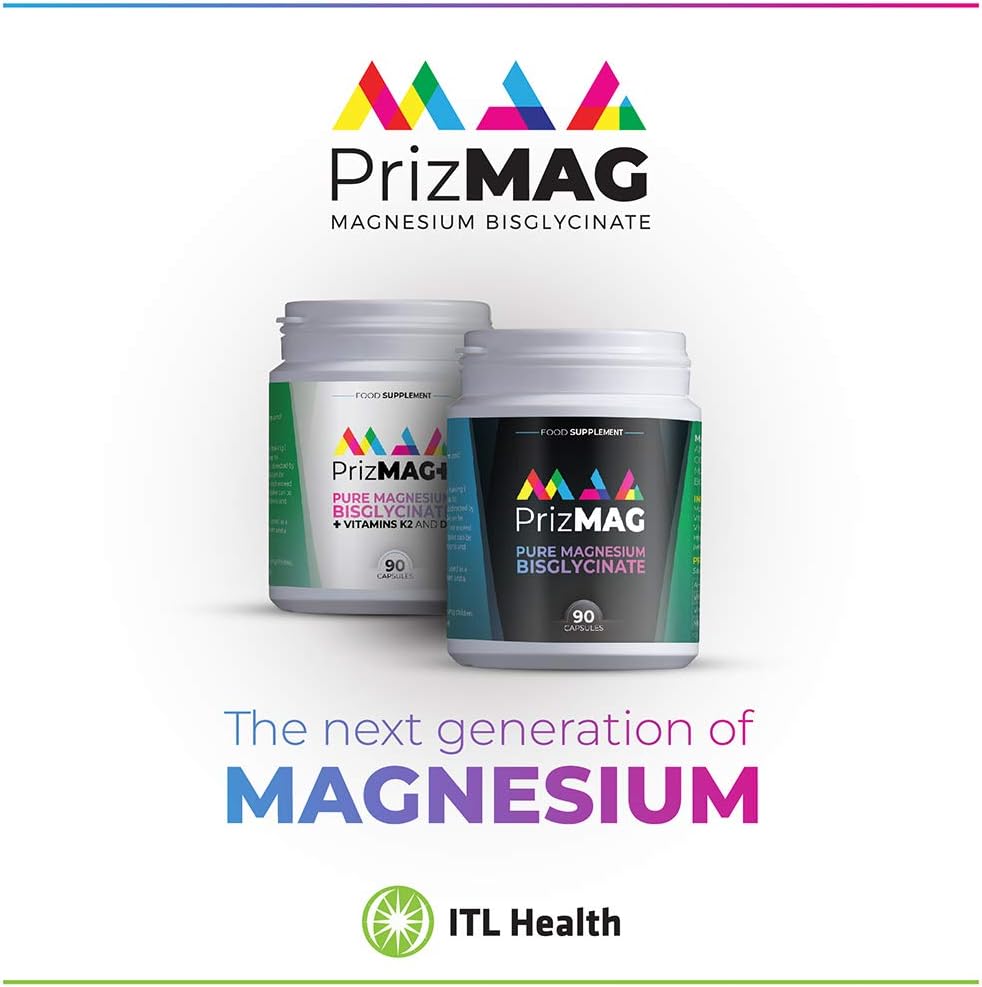 MAG365 PrizMAG Magnesium Bisglycinate Capsules - 90 Count other variant.