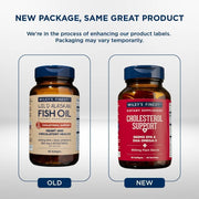 Wiley's Finest Omega-3 Fish Oil with Plant Sterols - 90 Softgels old & new packaging