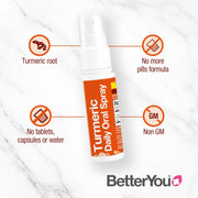 BetterYou Turmeric Oral Spray, Orange Flavour - 25ml