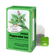 Floradix Organic Peppermint Herbal Tea box, 15 teabags.