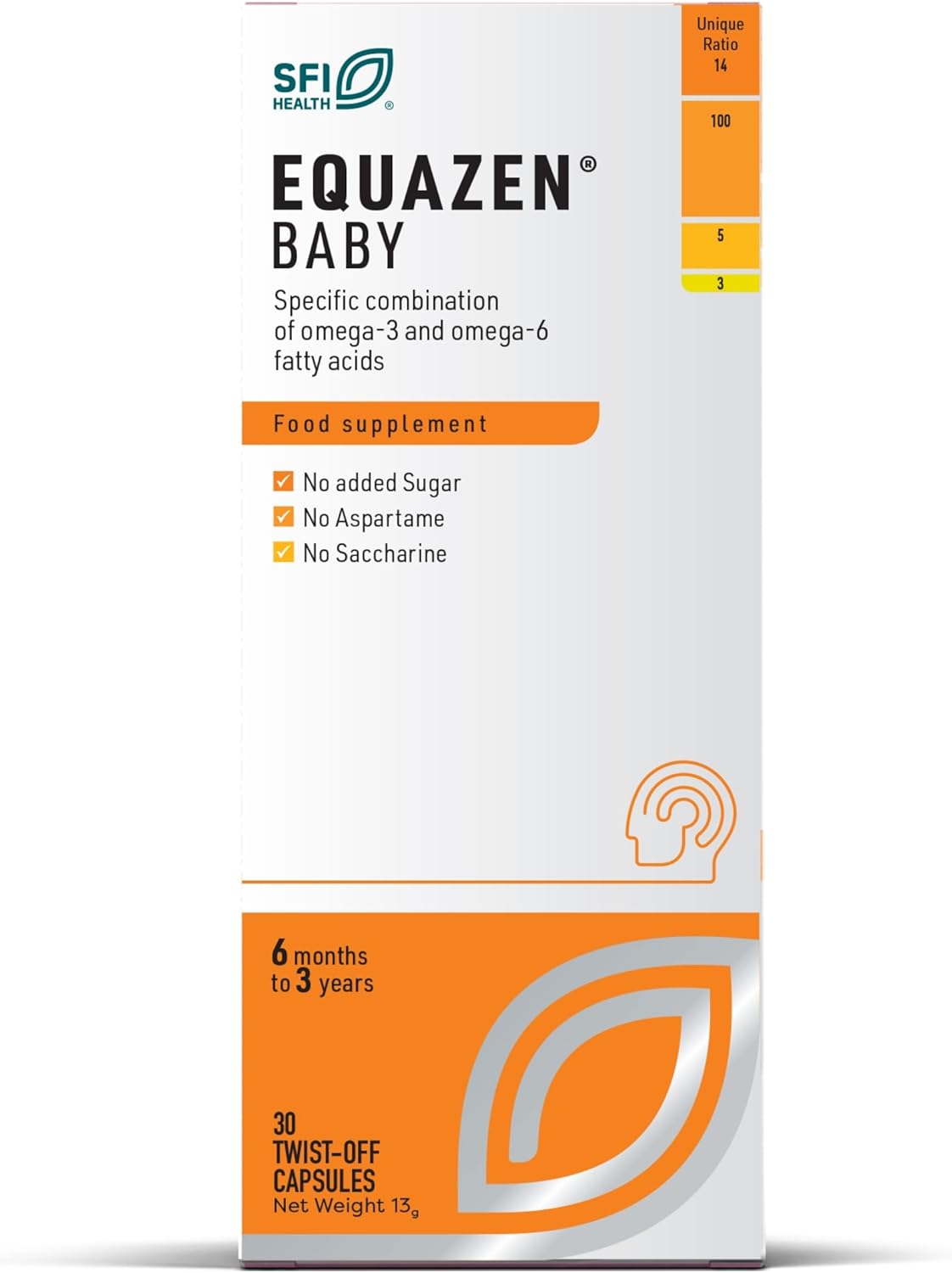 Equazen Baby – Omega-3 & Omega-6 Brain Support | 30 Twist-Off Capsules ...