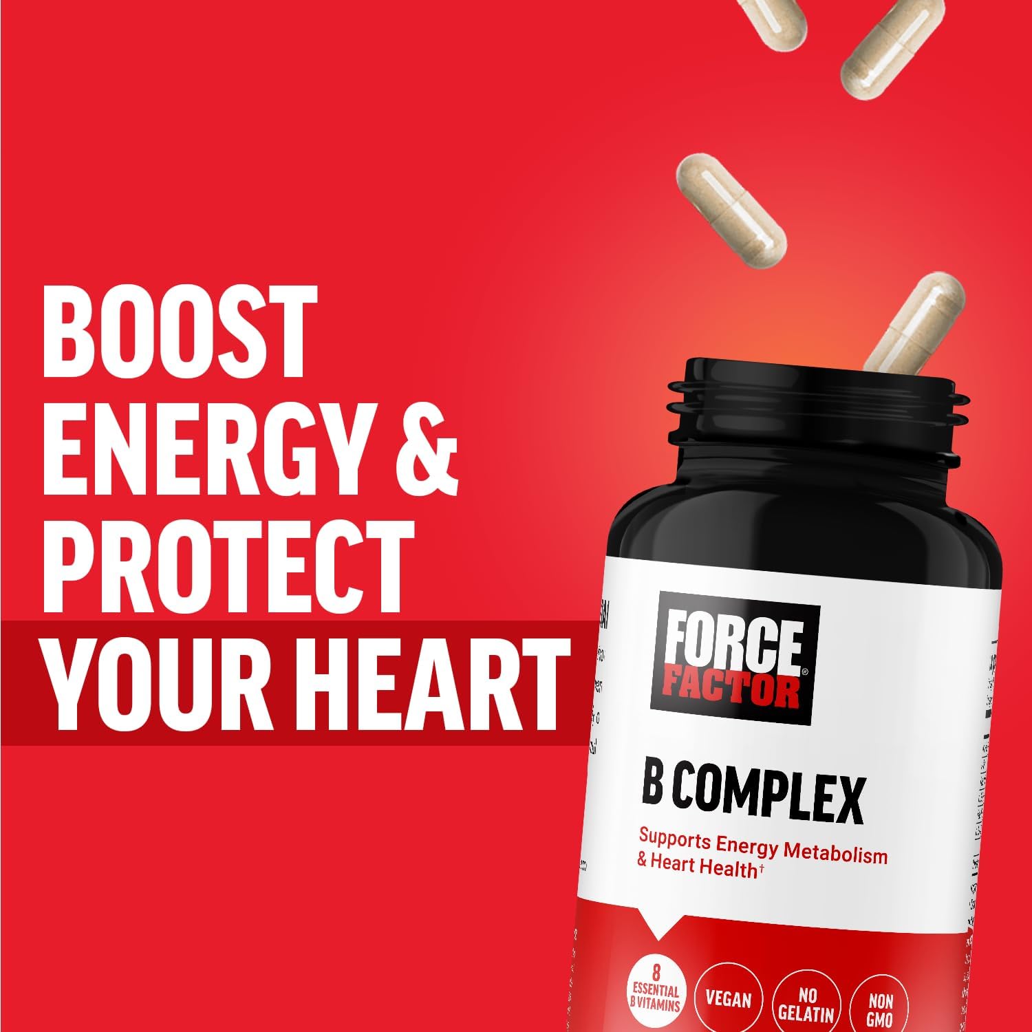 Force Factor Vitamin B Complex - 8 Essential B Vitamins