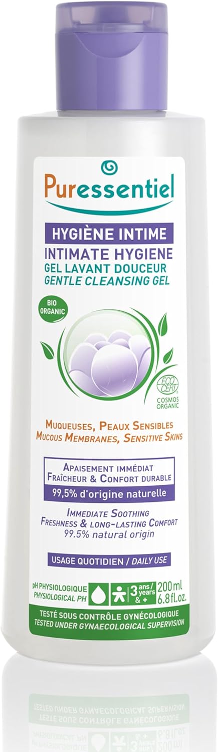 Puressentiel Organic Intimate Hygiene Gel tube, 200ml, with Aloe Vera.
